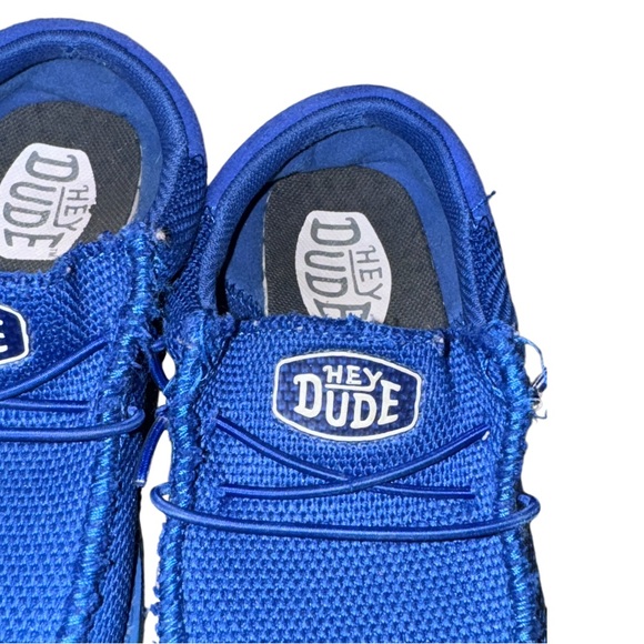 HEY DUDE Wally youth funk mono canvas shoes boys slip on loafers size 2 - Picture 9 of 15